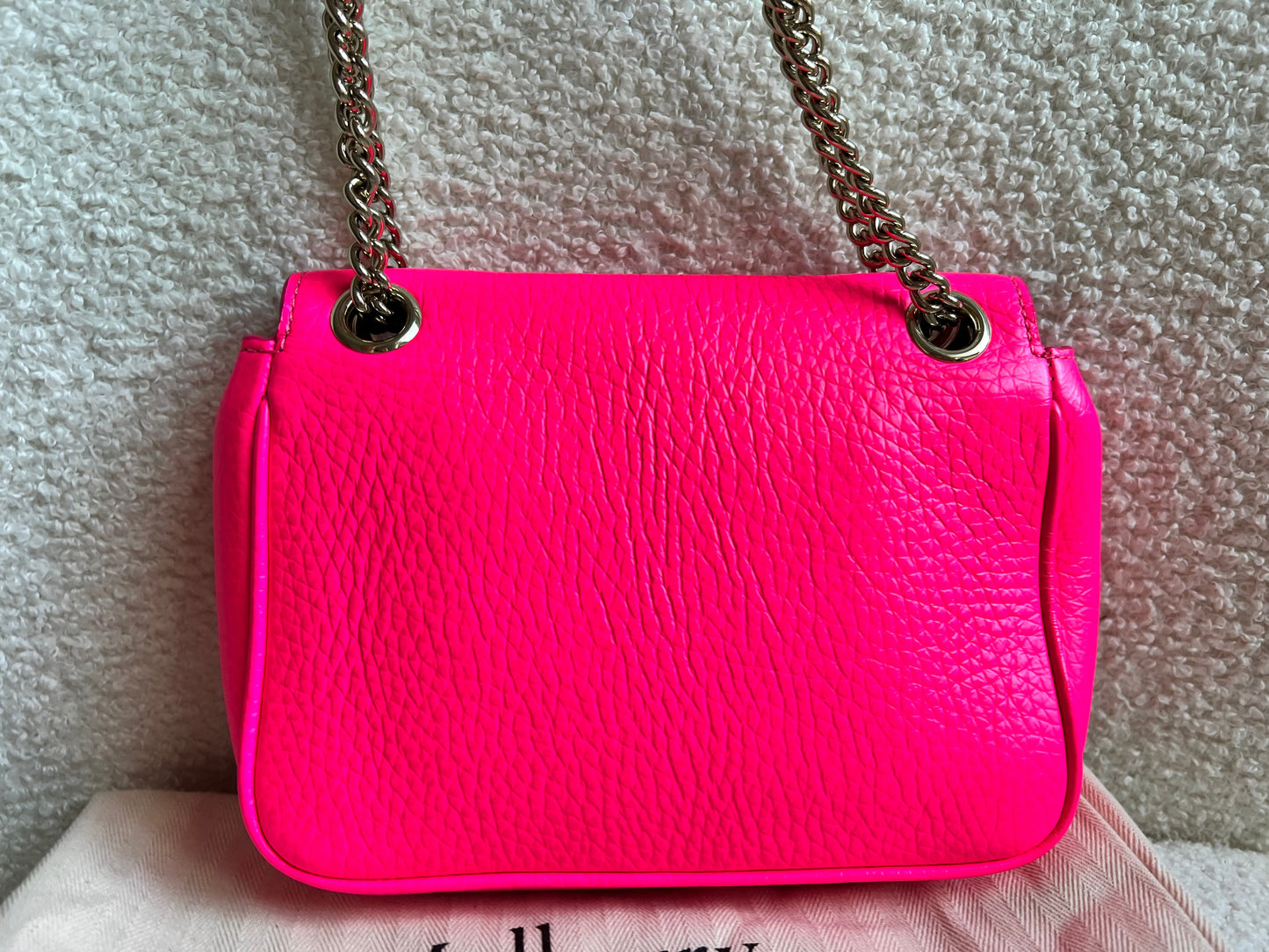 Mulberry Neon Pink Mini Darley Shoulder Bag (RRP £725)