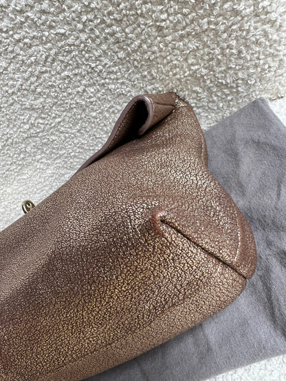 Mulberry Metallic Mushroom Clemmie Clutch (RRP £695)