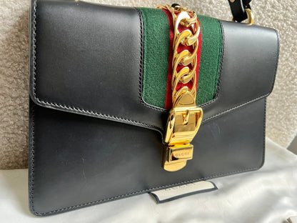Gucci Navy Blue Sylvie Small Bag (RRP £1,920)