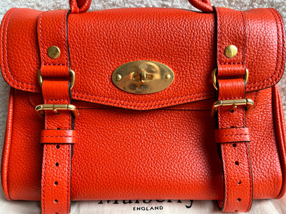 Mulberry Orange Mini Alexa (RRP £995)