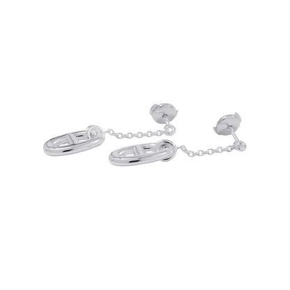 HERMES Chaine d'Ancre Farandole Earrings SV925
