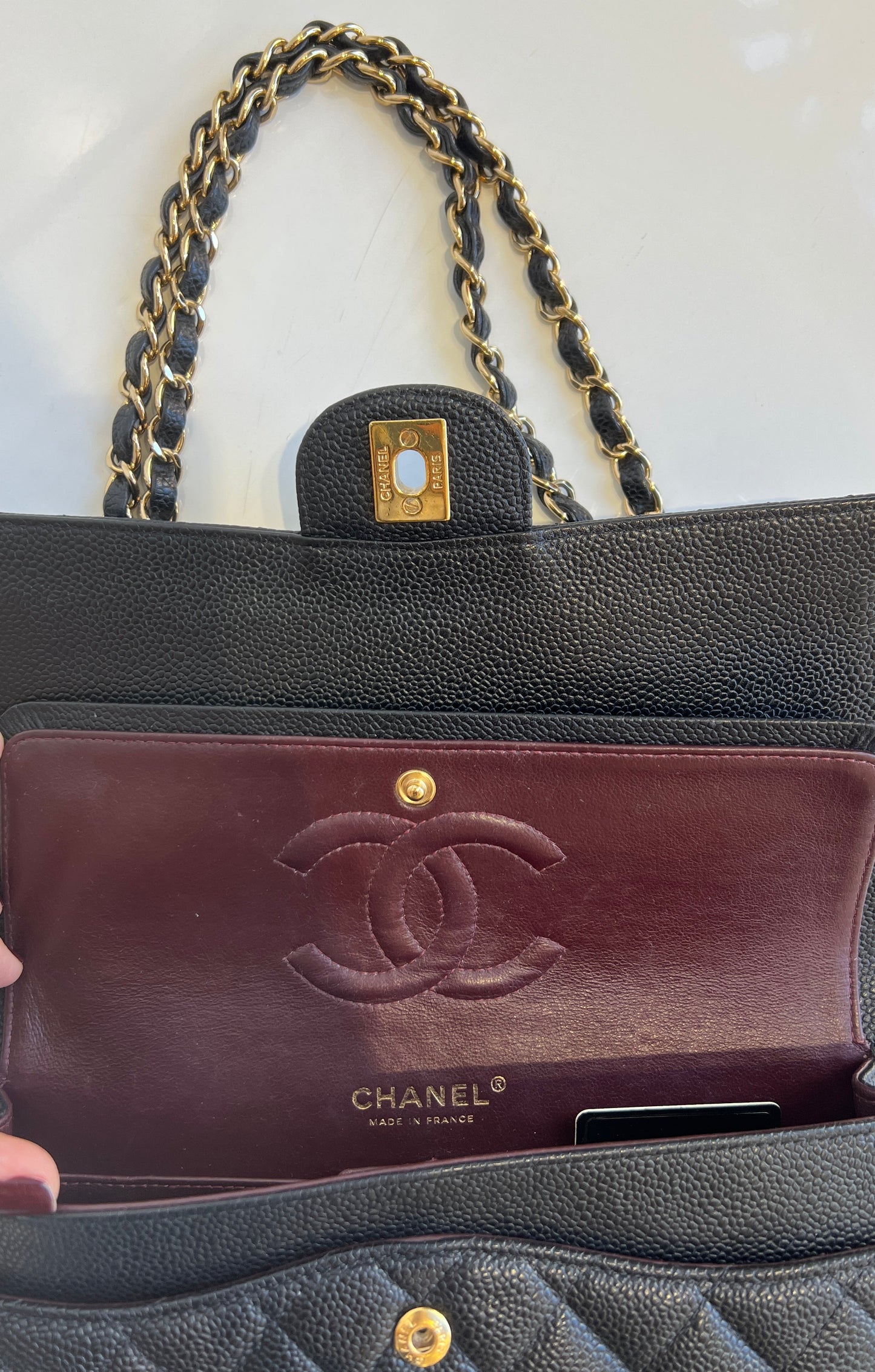 Caviar Medium Double Flap Bag