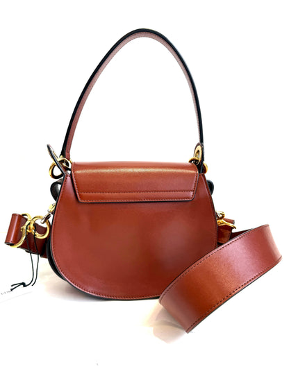 Tess Small Crossbody Bag in Sepia Brown