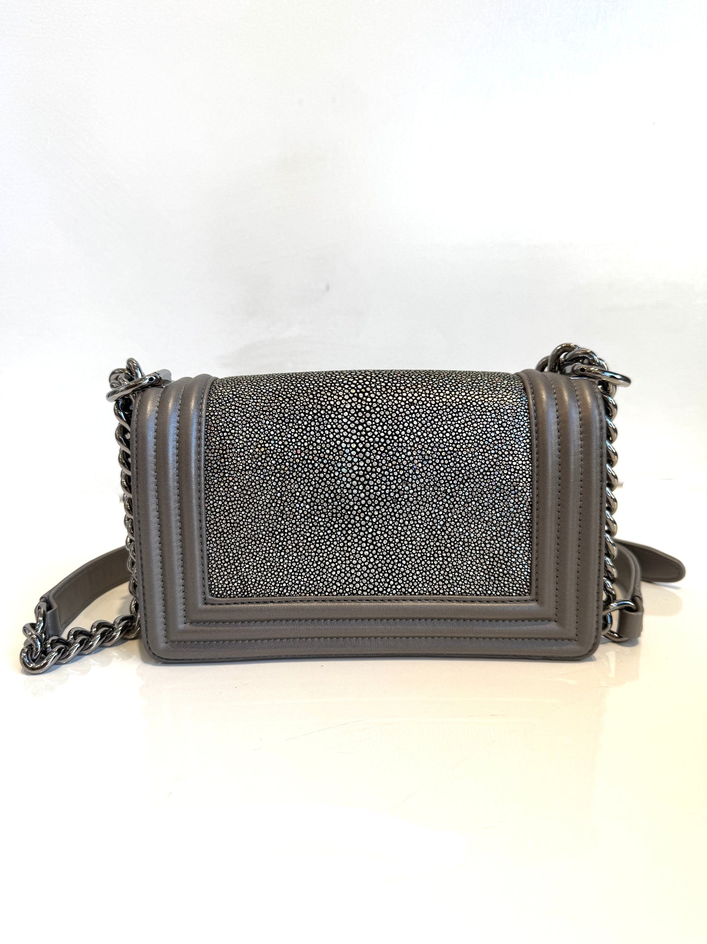Small Boy Bag Stingray Grey