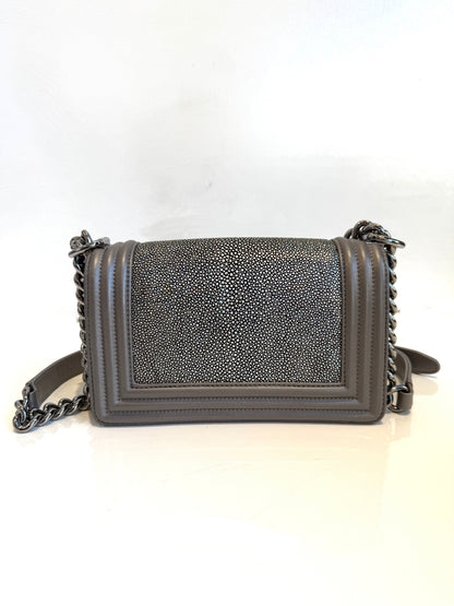 Small Boy Bag Stingray Grey