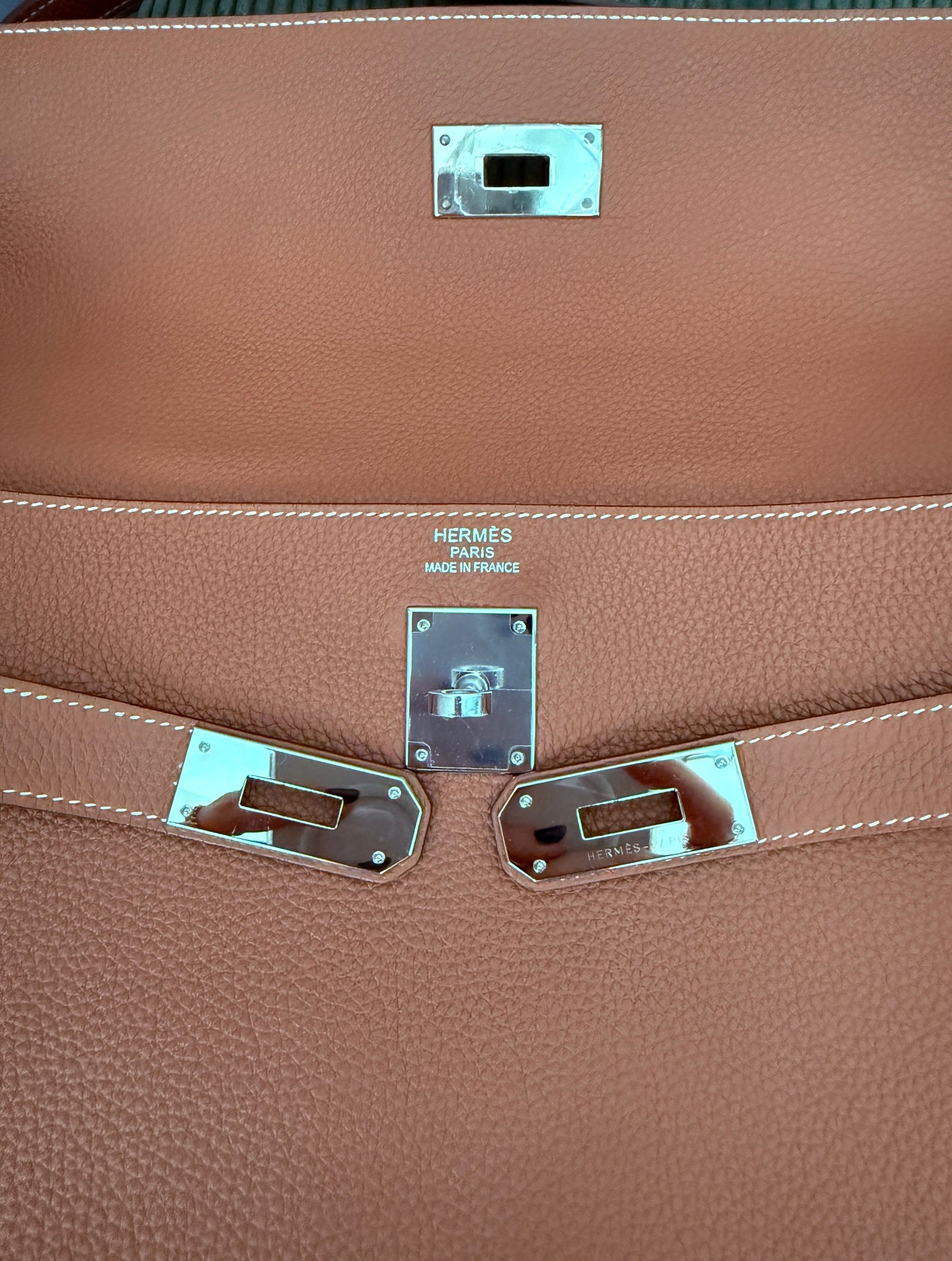 Kelly 40 Gold Togo Leather and Palladium Hardware