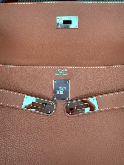Kelly 40 Gold Togo Leather and Palladium Hardware