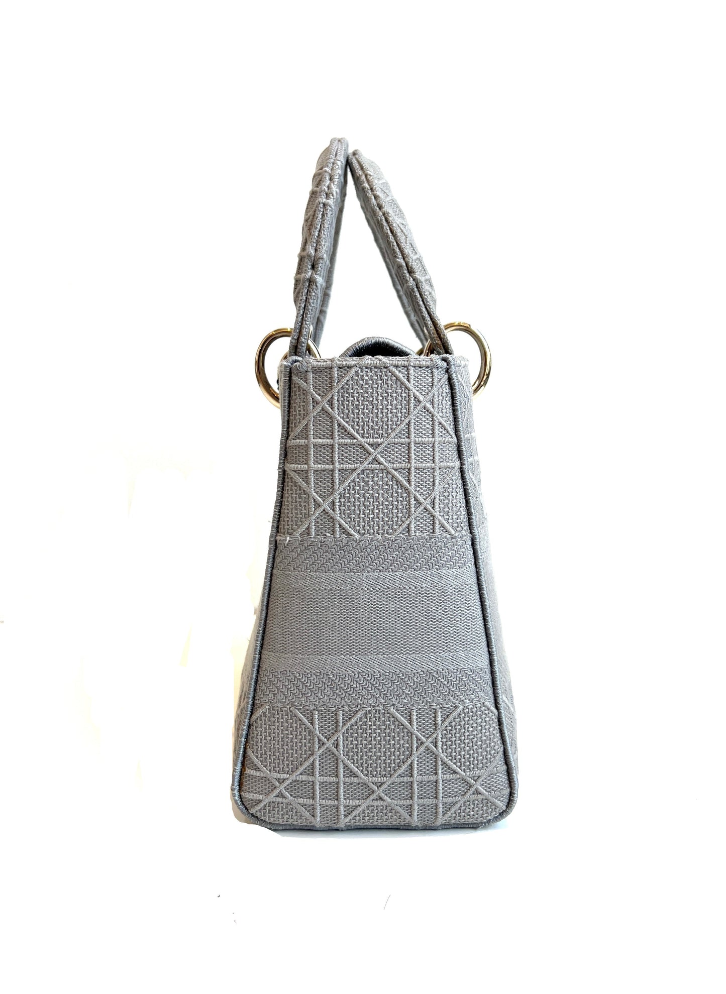 Lady Dior Medium Cannage Grey