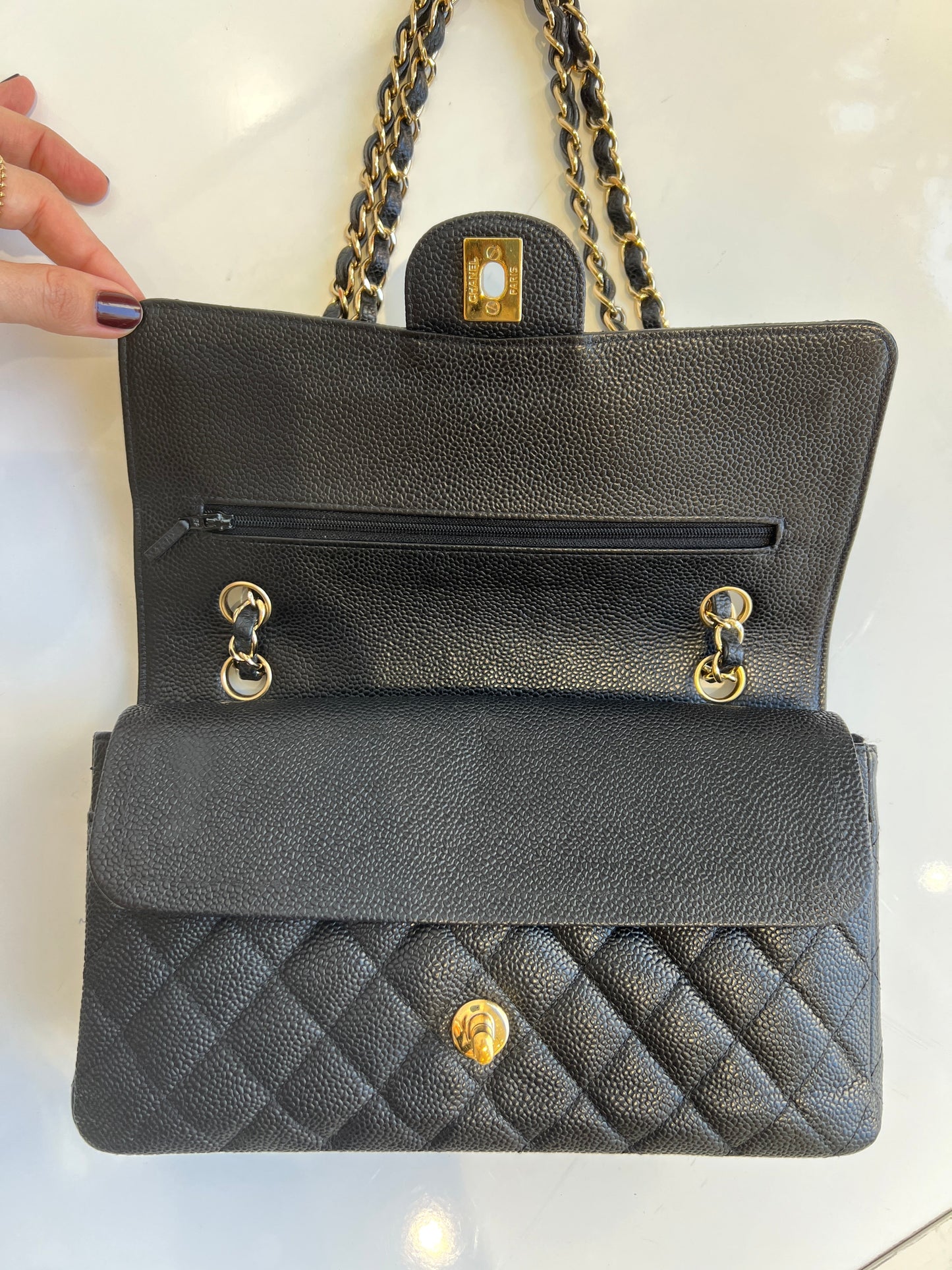 Caviar Medium Double Flap Bag