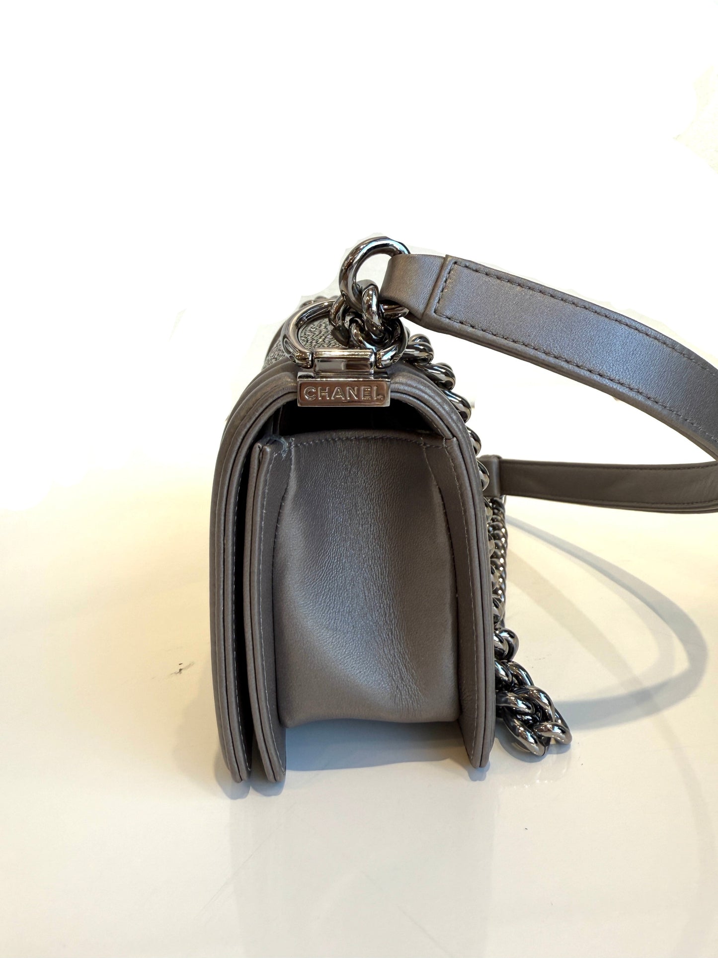 Small Boy Bag Stingray Grey