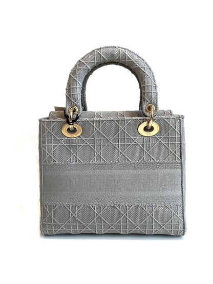 Lady Dior Medium Cannage Grey