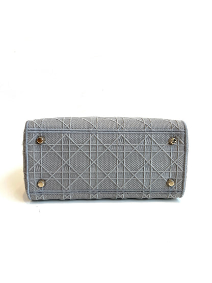 Lady Dior Medium Cannage Grey