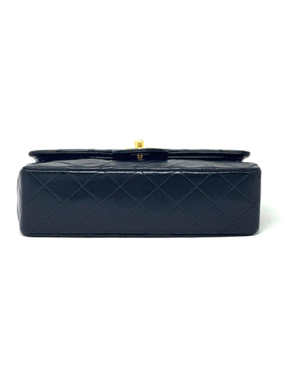 Classic Small Double Flap Black Lambskin