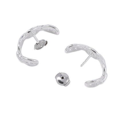 HERMES Chaine d'Ancre Earrings SV925