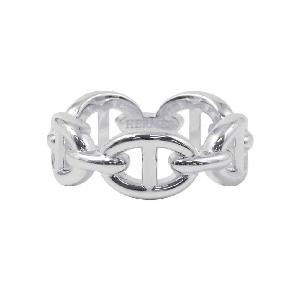 HERMES Chaine d'Ancre Anchene Ring Size 49 SV925