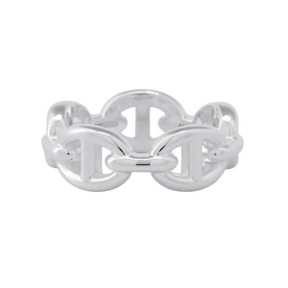 HERMES Chaine d'Ancre Anchene Ring Size PM/51/#11 SV925