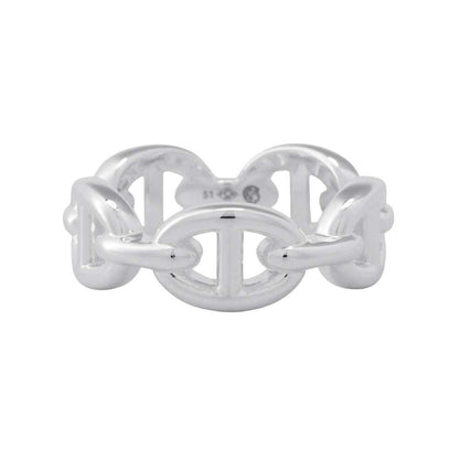 HERMES Chaine d'Ancre Anchene Ring Size PM/51/#11 SV925