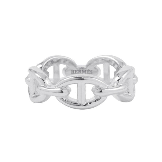 HERMES Chaine d'Ancre Anchene Ring Size PM/#54 SV925