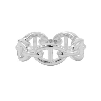 HERMES Chaine d'Ancre Anchene Ring Size PM/#54 SV925