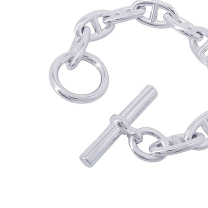 HERMES Chaine d'Ancre Bracelet 10 frames Size GM SV925