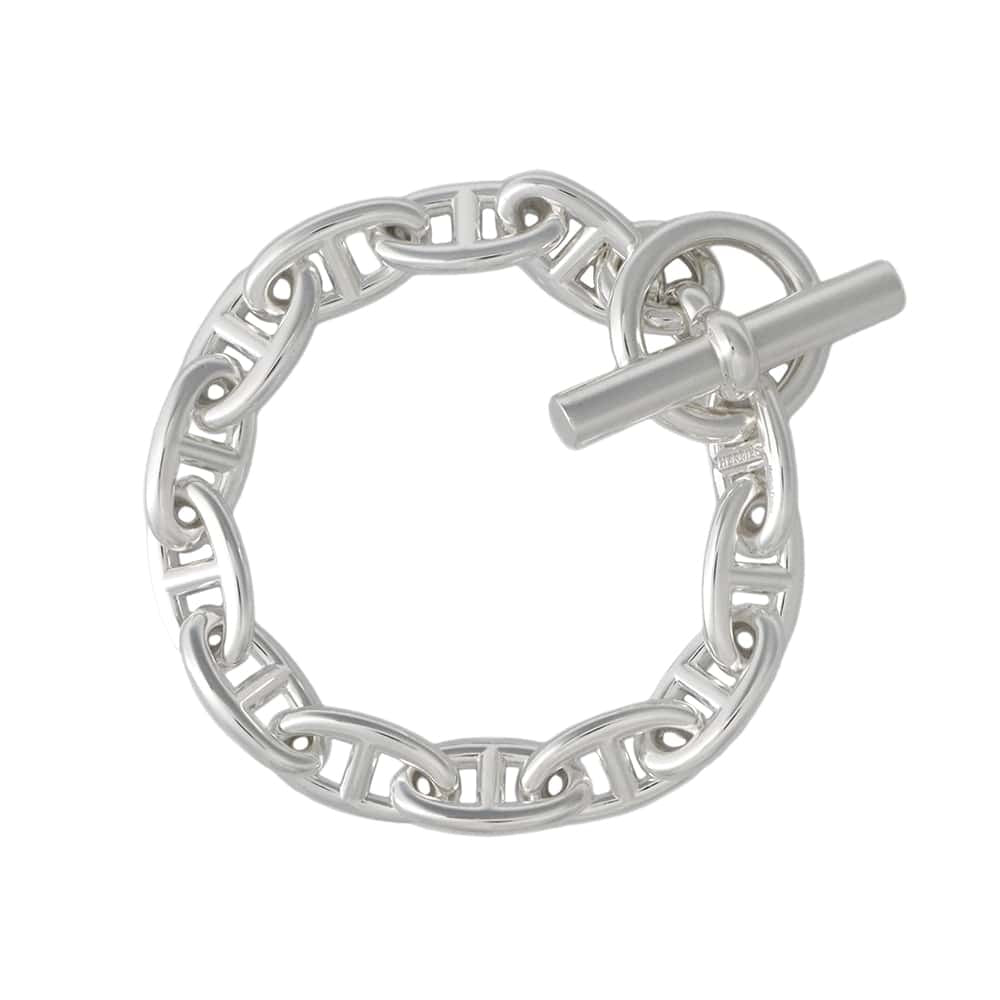 HERMES Chaine d'Ancre Bracelet 13 frames Size GM SV925