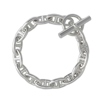 HERMES Chaine d'Ancre Bracelet 15 frames Size GM SV925
