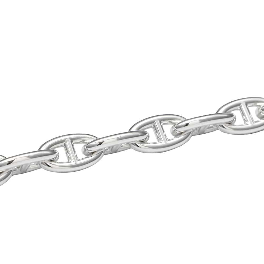 HERMES Chaine d'Ancre Bracelet 15 frames Size GM SV925