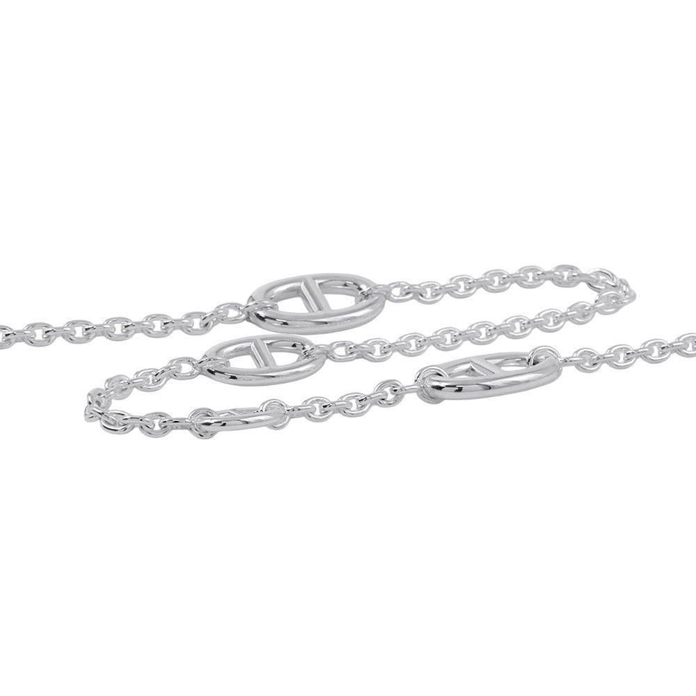 HERMES Chaine d'Ancre Farandole Necklace Size 120 SV925