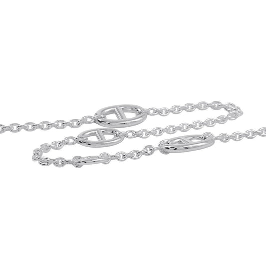HERMES Chaine d'Ancre Farandole Necklace Size 120 SV925