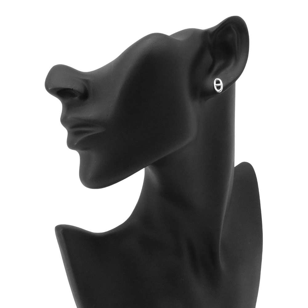 HERMES Farandole Chaine d'Ancre Earrings Size TPM SV925