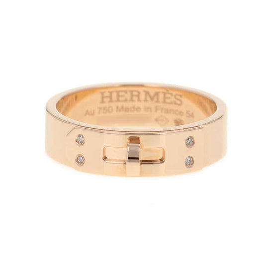 HERMES Kelly Ring Size PM/54/#14 18K Pink Gold