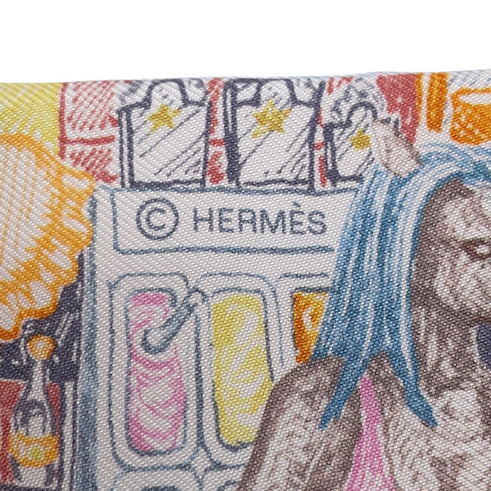 HERMES Twilly City of Light Orange/Petrol/Verose Silk