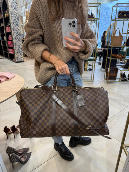 Keepall Bandoulière 55 Damier Ebene