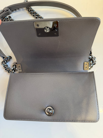 Small Boy Bag Stingray Grey