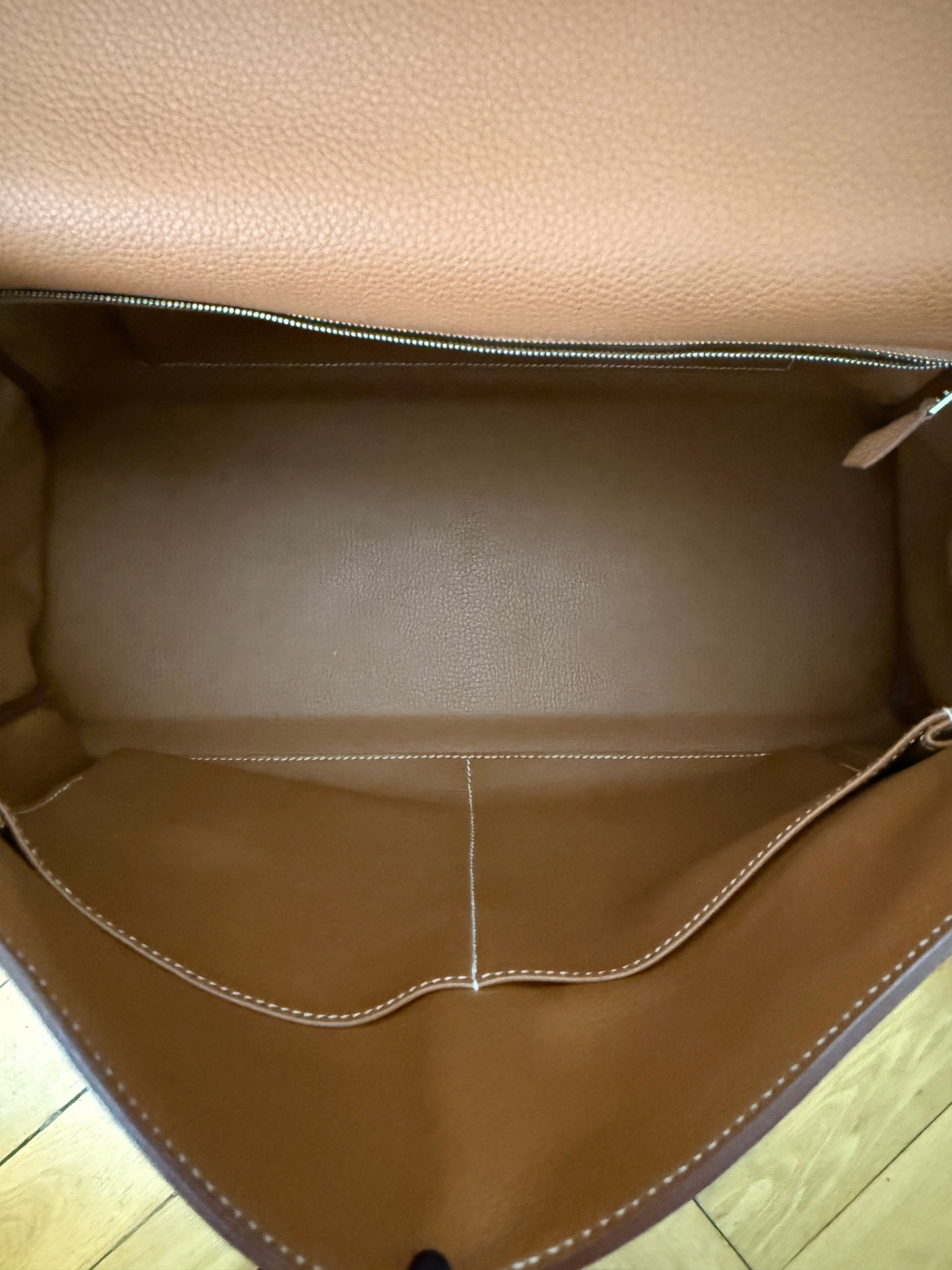 Kelly 40 Gold Togo Leather and Palladium Hardware