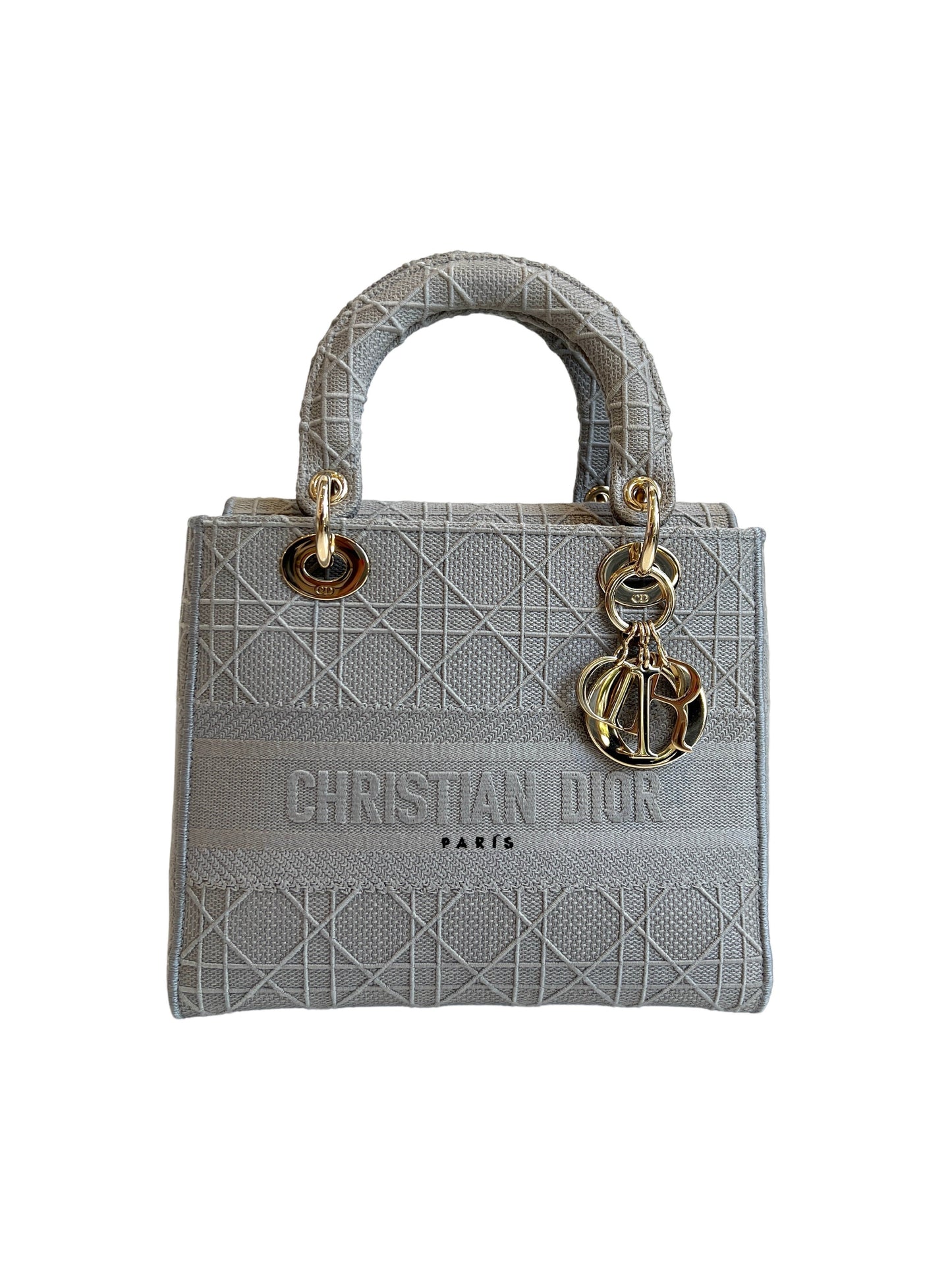 Lady Dior Medium Cannage Grey