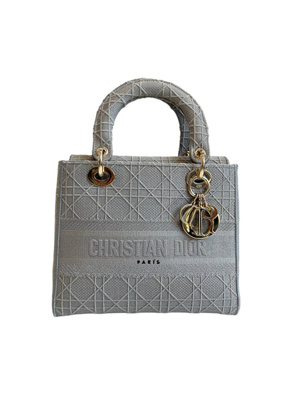 Lady Dior Medium Cannage Grey