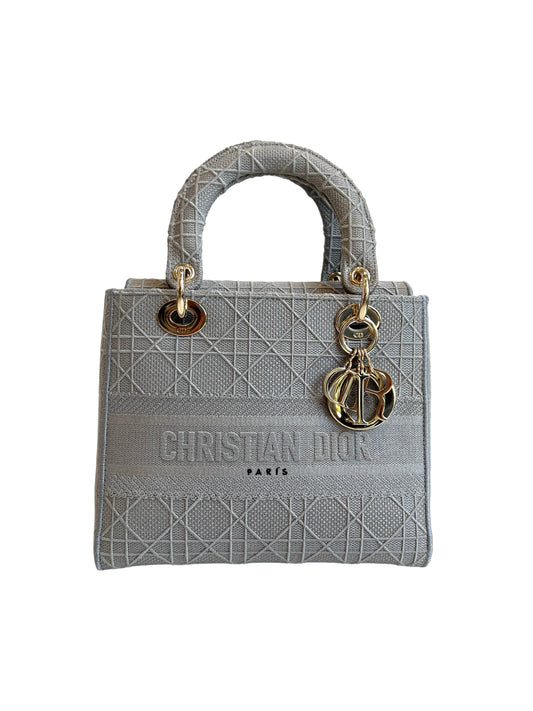 Lady Dior Medium Cannage Grey