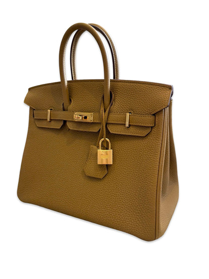 Birkin 25 Bronze Doré Togo Gold Hardware