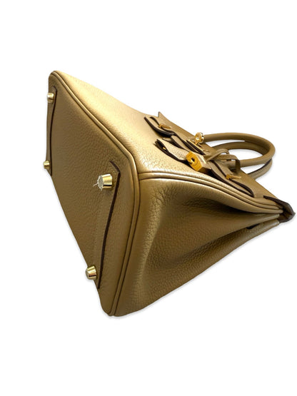 Birkin 25 Bronze Doré Togo Gold Hardware