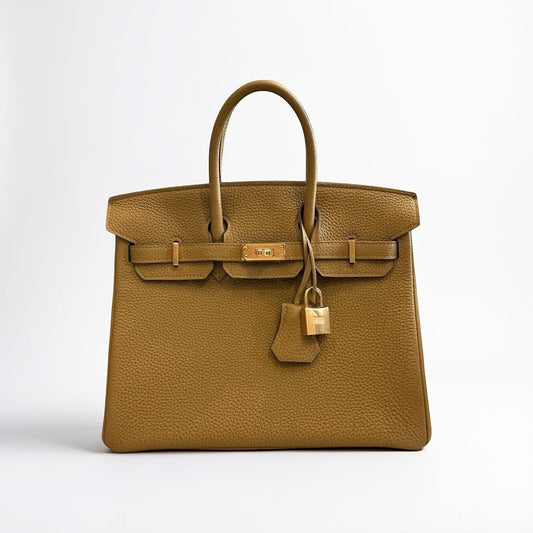 Birkin 25 Bronze Doré Togo Gold Hardware