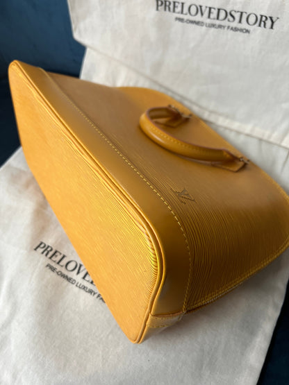 Alma PM in Yellow Epi Leather