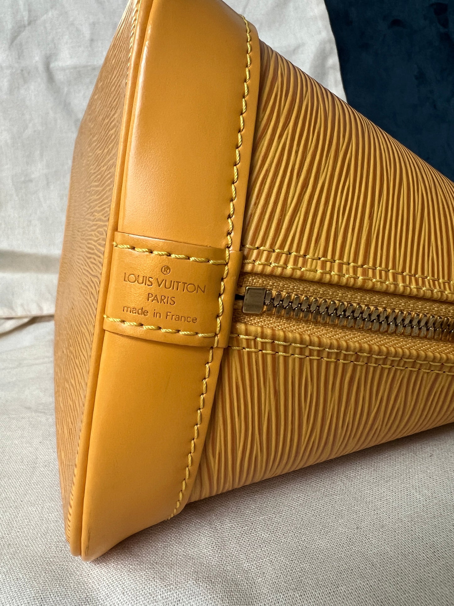 Alma PM in Yellow Epi Leather