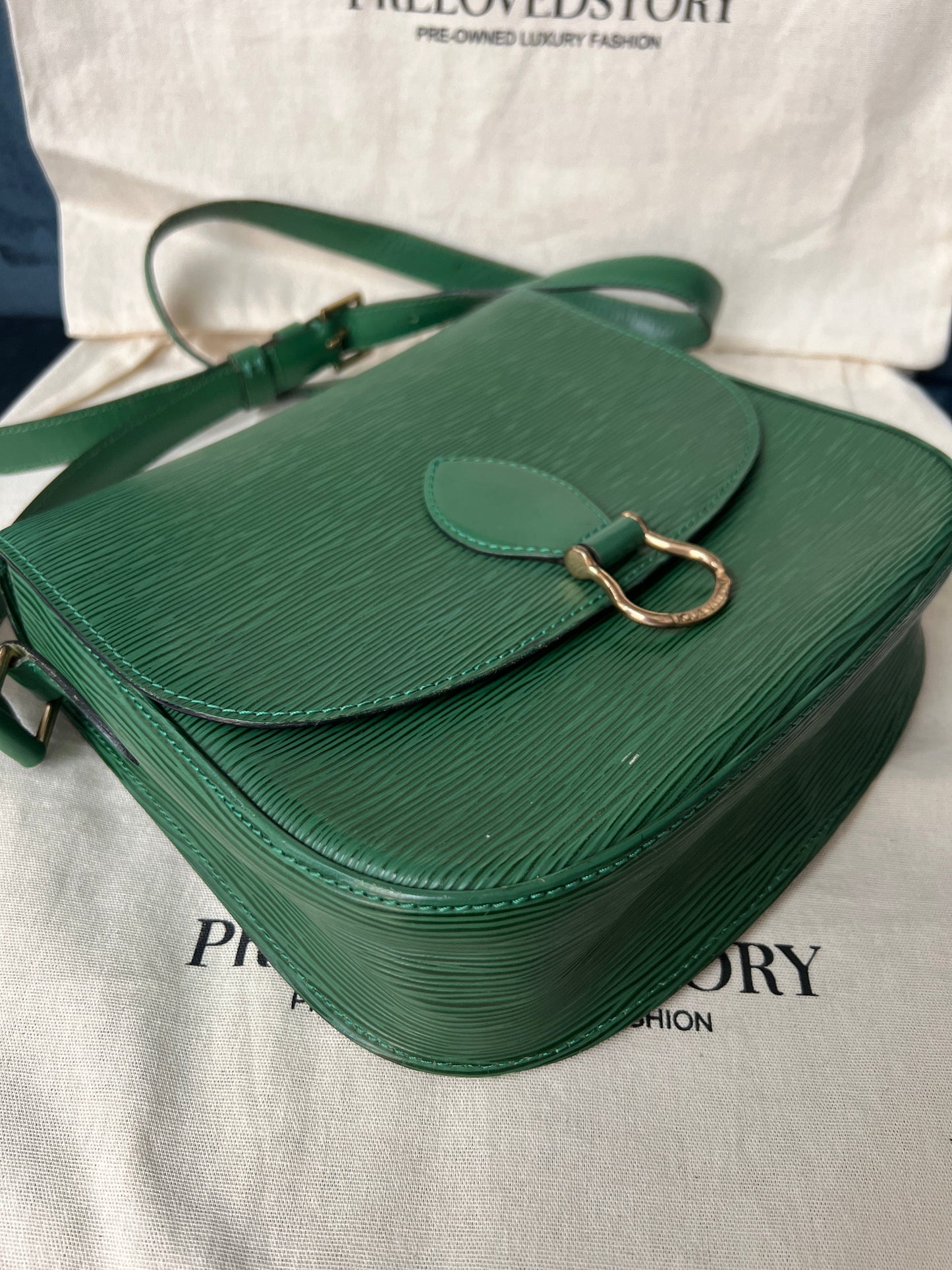 Saint Cloud in Green Epi Leather