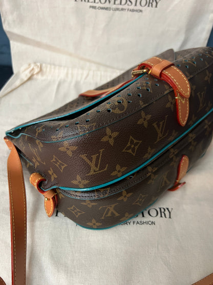 Limited Edition Monogram Flore Perforated Saumur Bag