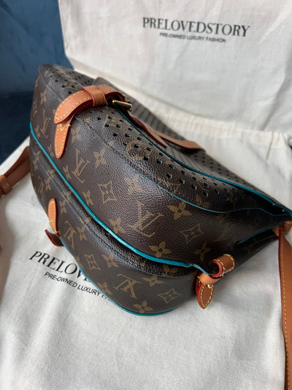 Limited Edition Monogram Flore Perforated Saumur Bag