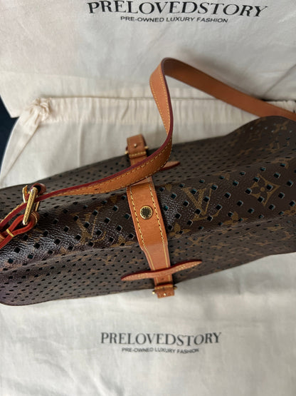 Limited Edition Monogram Flore Perforated Saumur Bag