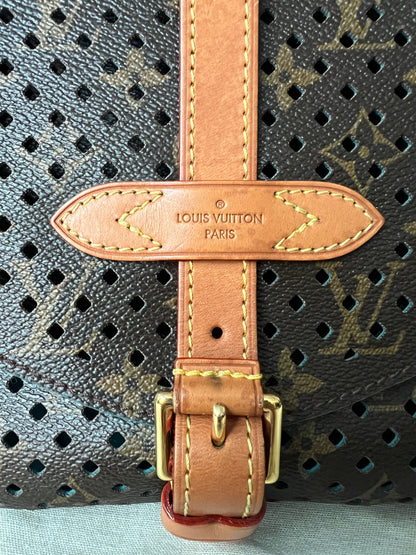 Limited Edition Monogram Flore Perforated Saumur Bag