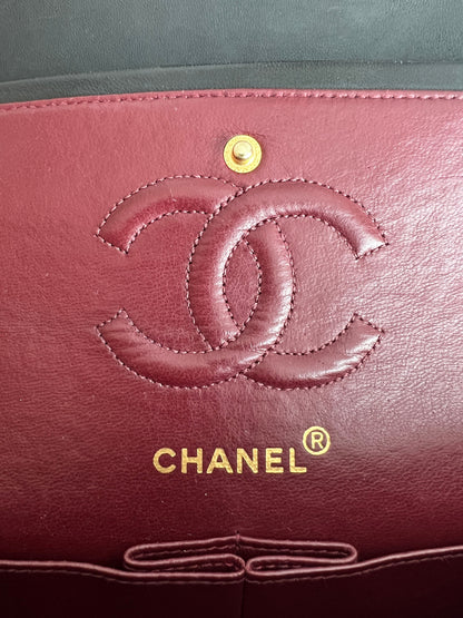 Classic Small Double Flap Black Lambskin