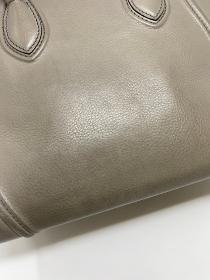 CÉLINE PHANTOM MEDIUM LUGGAGE LEATHER TOTE IN GREY